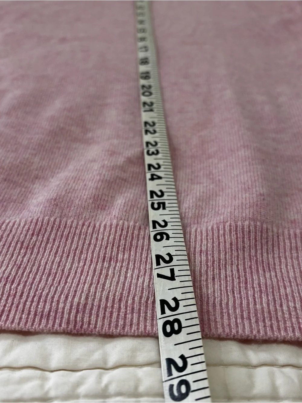 J. Crew Mens XL Cashmere crewneck costal soft marbled pink lightweight sweater